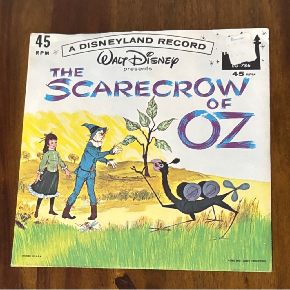 Disney The Scarecrow of Oz Record